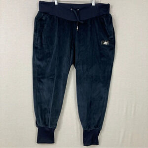 New Adidas Navy Velour Soft Stretch Pull-on Joggers size 2X